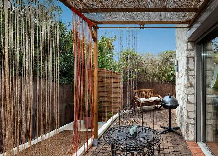 Studio Terrasse La Roulotte Du Tzigane Mandara Beach Antibes Juan-Les-Pins
