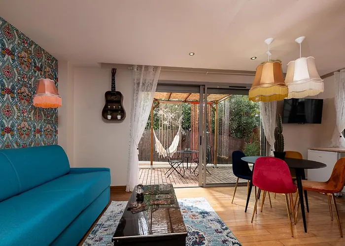 Studio Terrasse La Roulotte Du Tzigane Mandara Beach Antibes Juan-Les-Pins